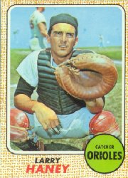 1968 Topps Baseball Cards      042      Larry Haney
